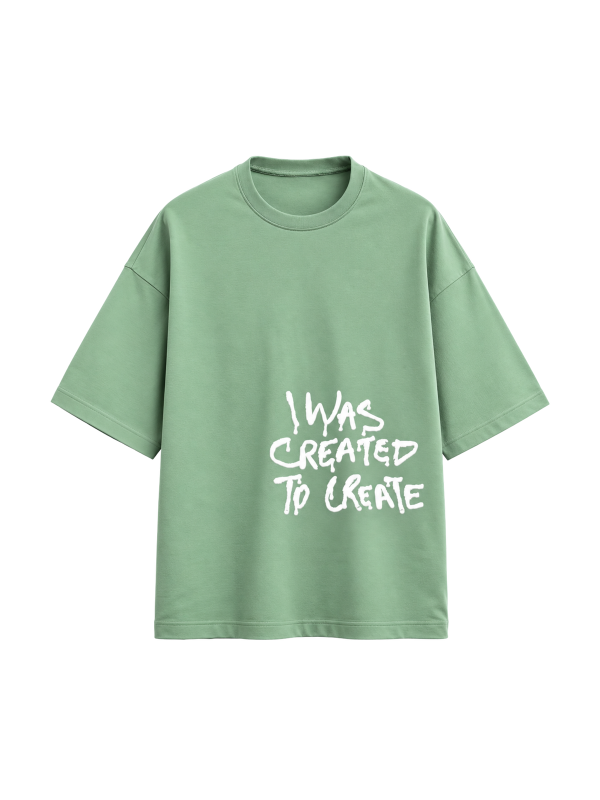 created to create puff Oversized Tee
