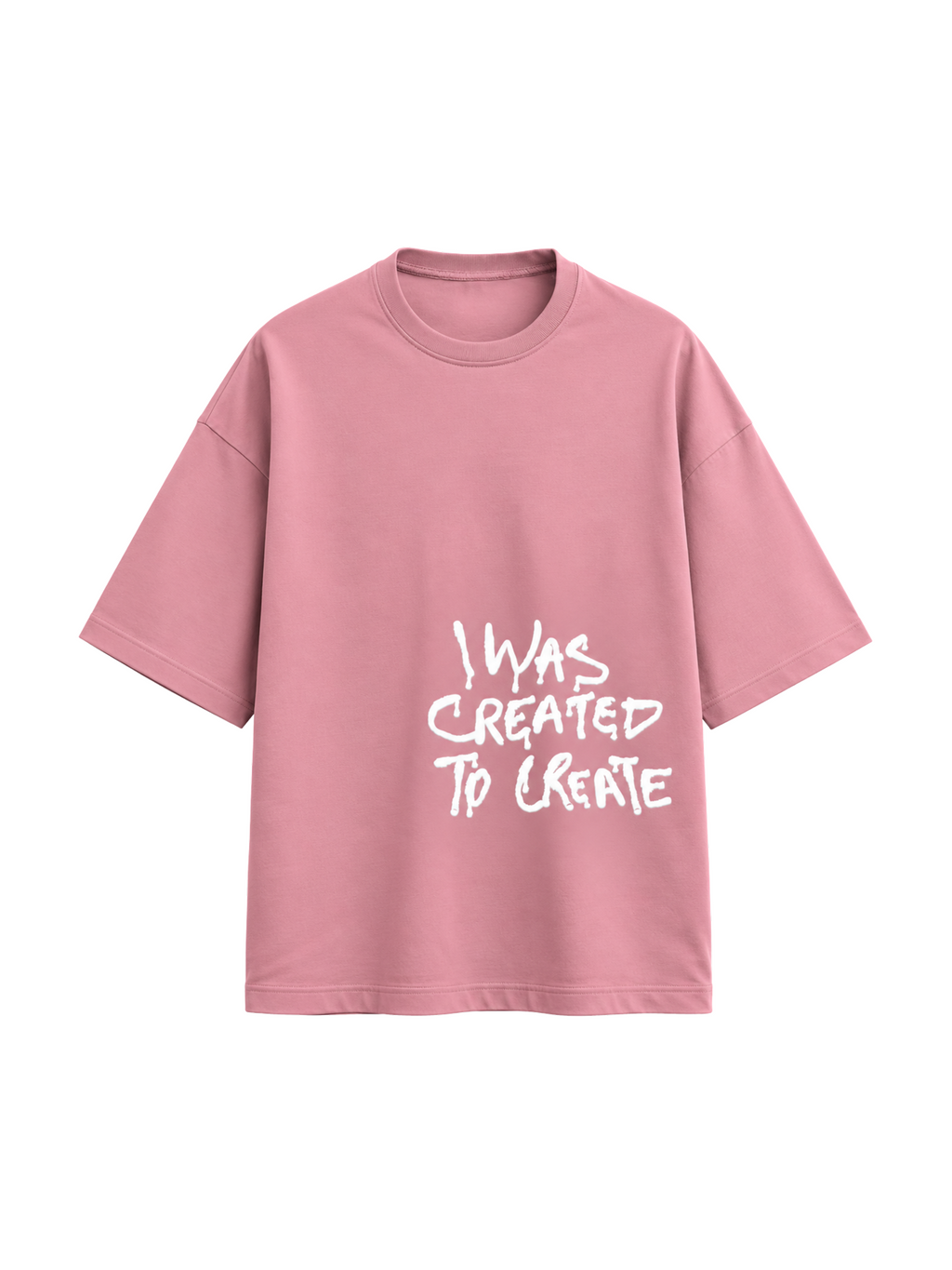created to create puff Oversized Tee