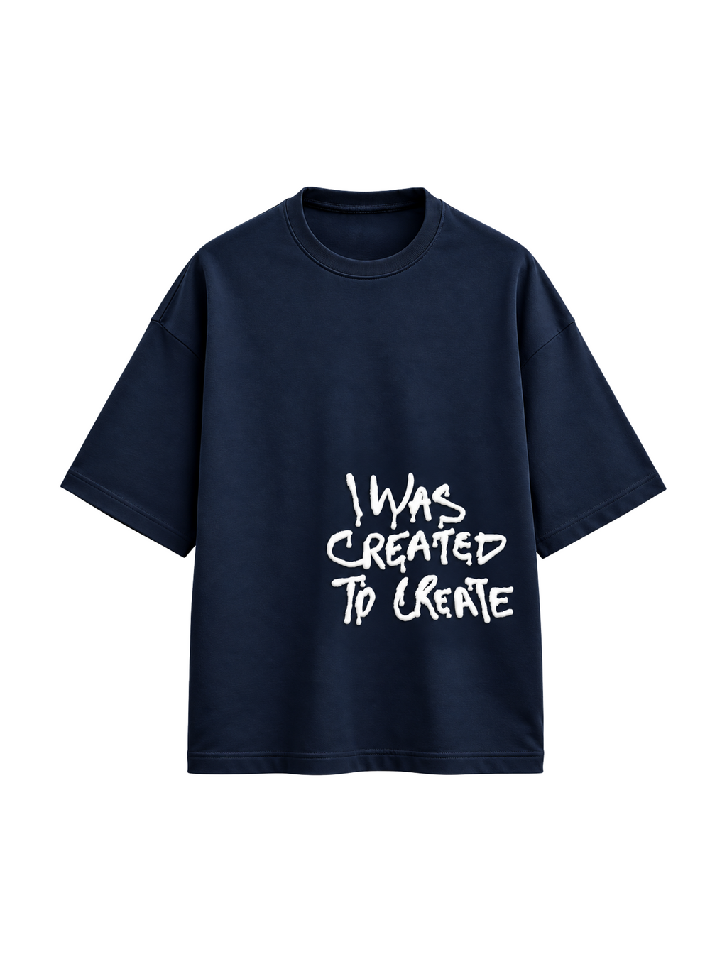 created to create puff Oversized Tee