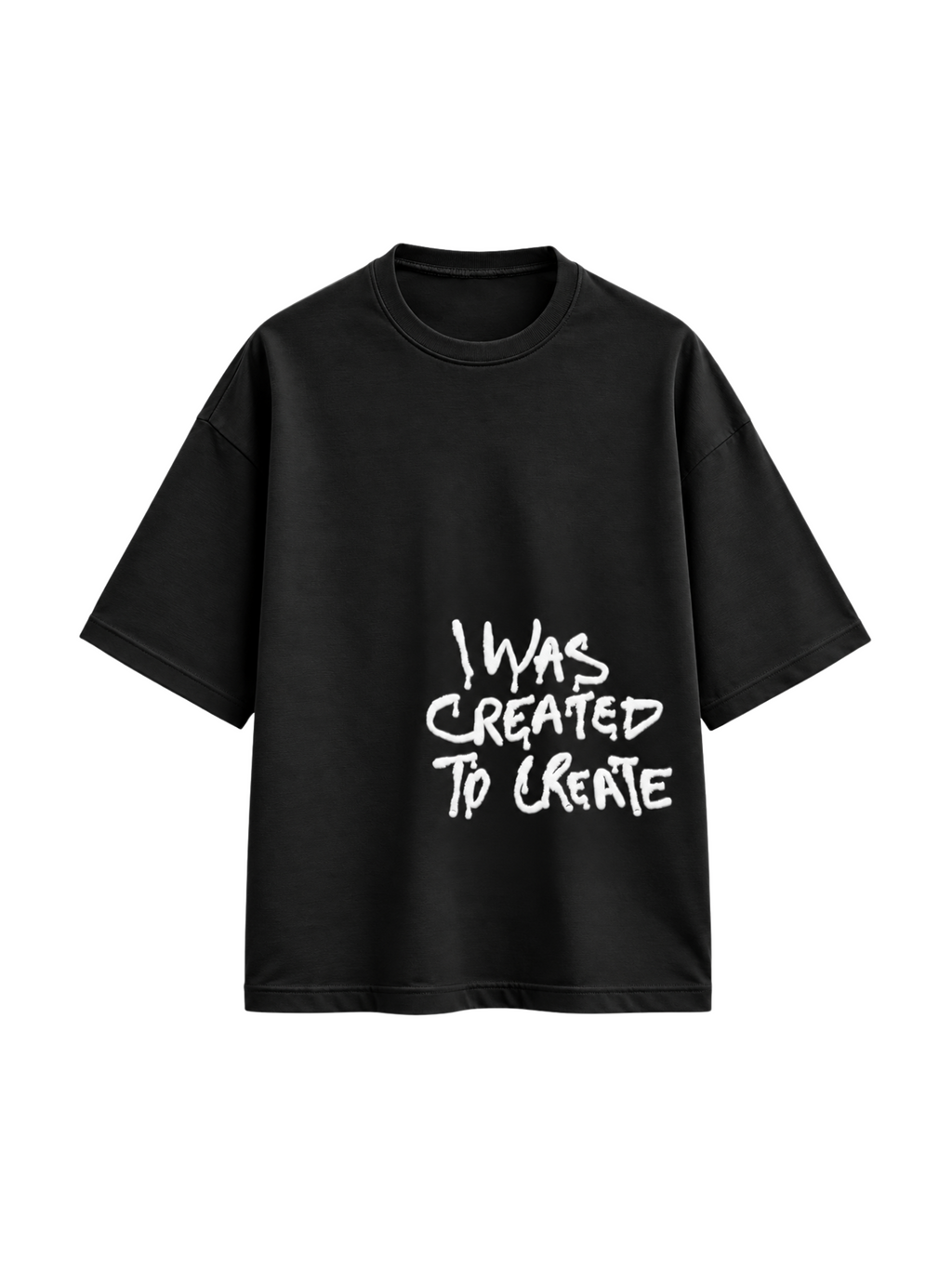 created to create puff Oversized Tee