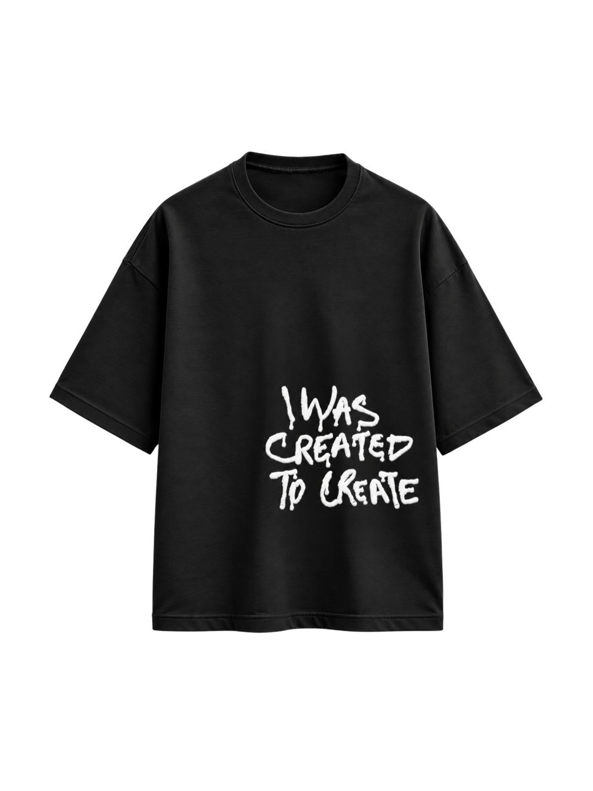 created to create puff Oversized Tee