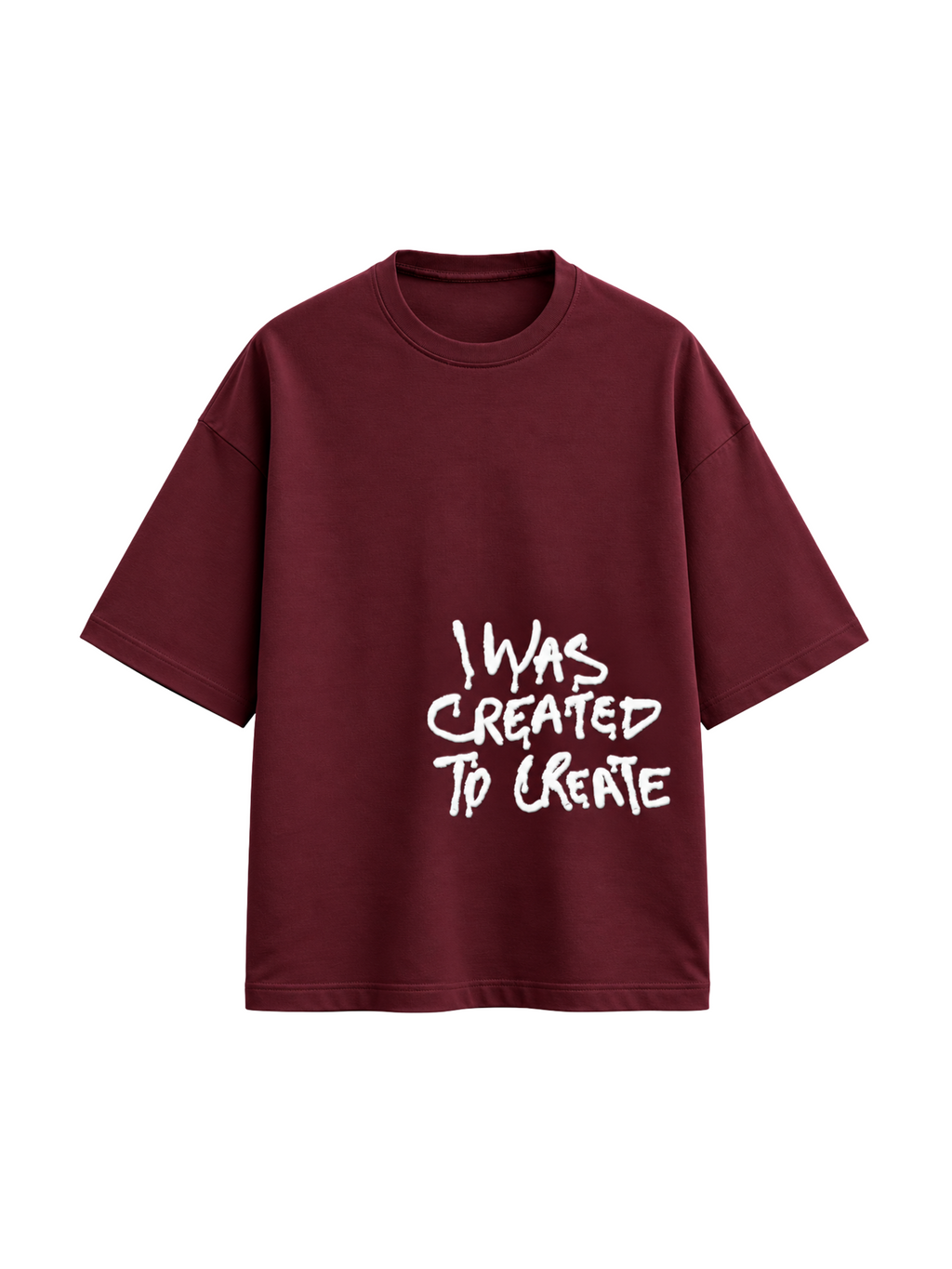 created to create puff Oversized Tee