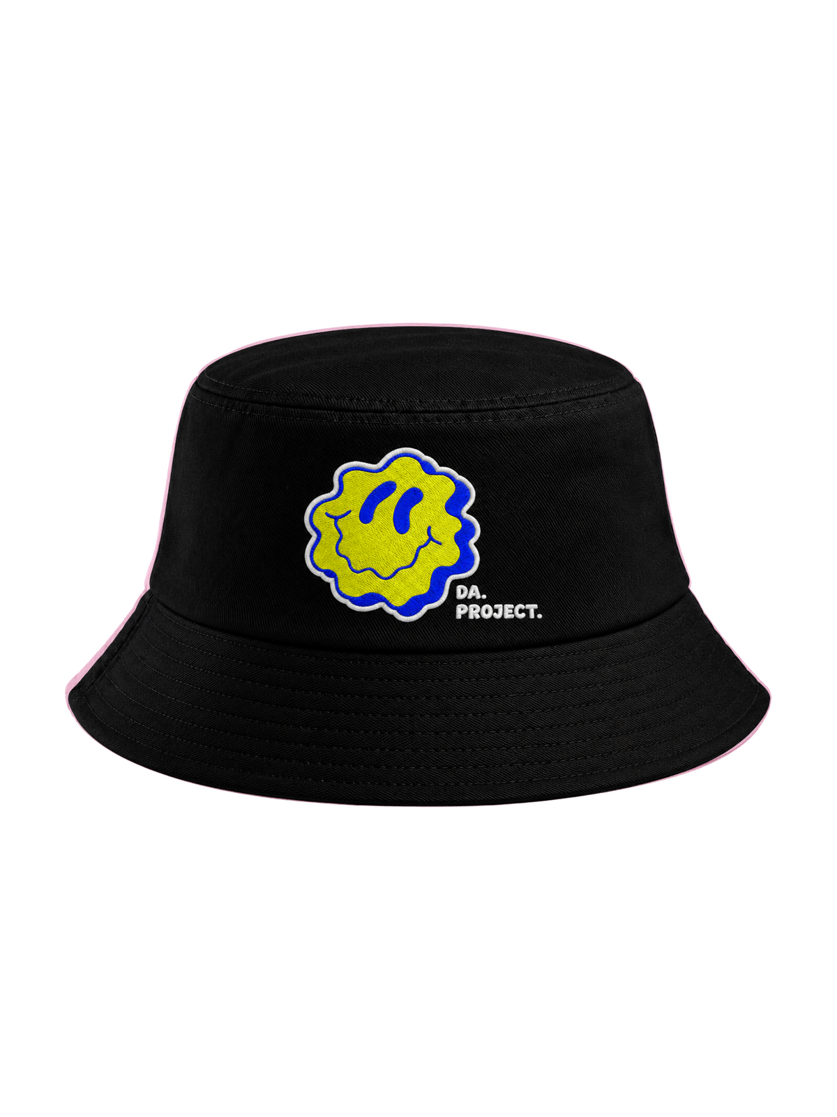 Smiley Embroidered Bucket Hat