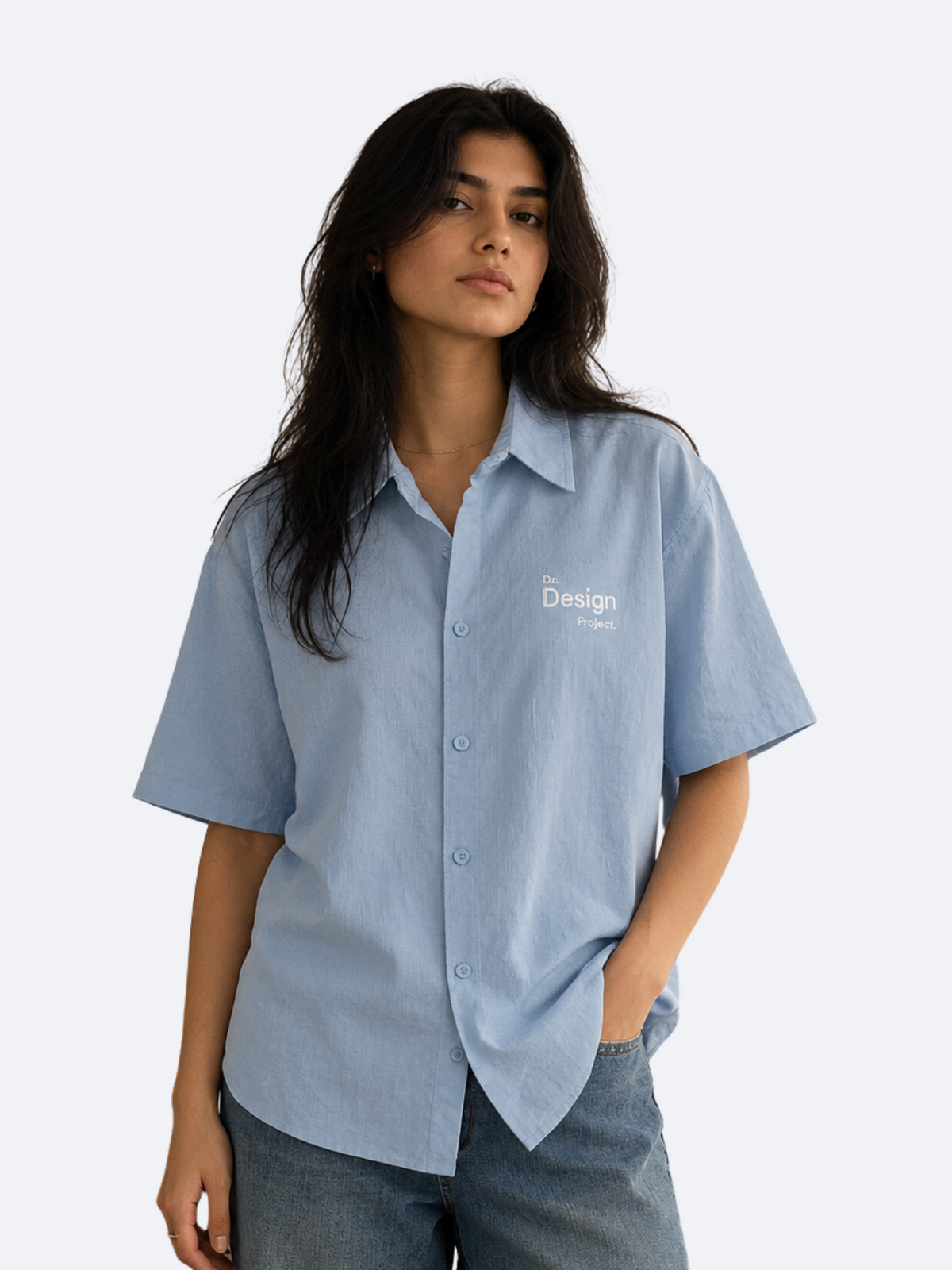 Da.Design Project. Embroidered Oversized Shirt