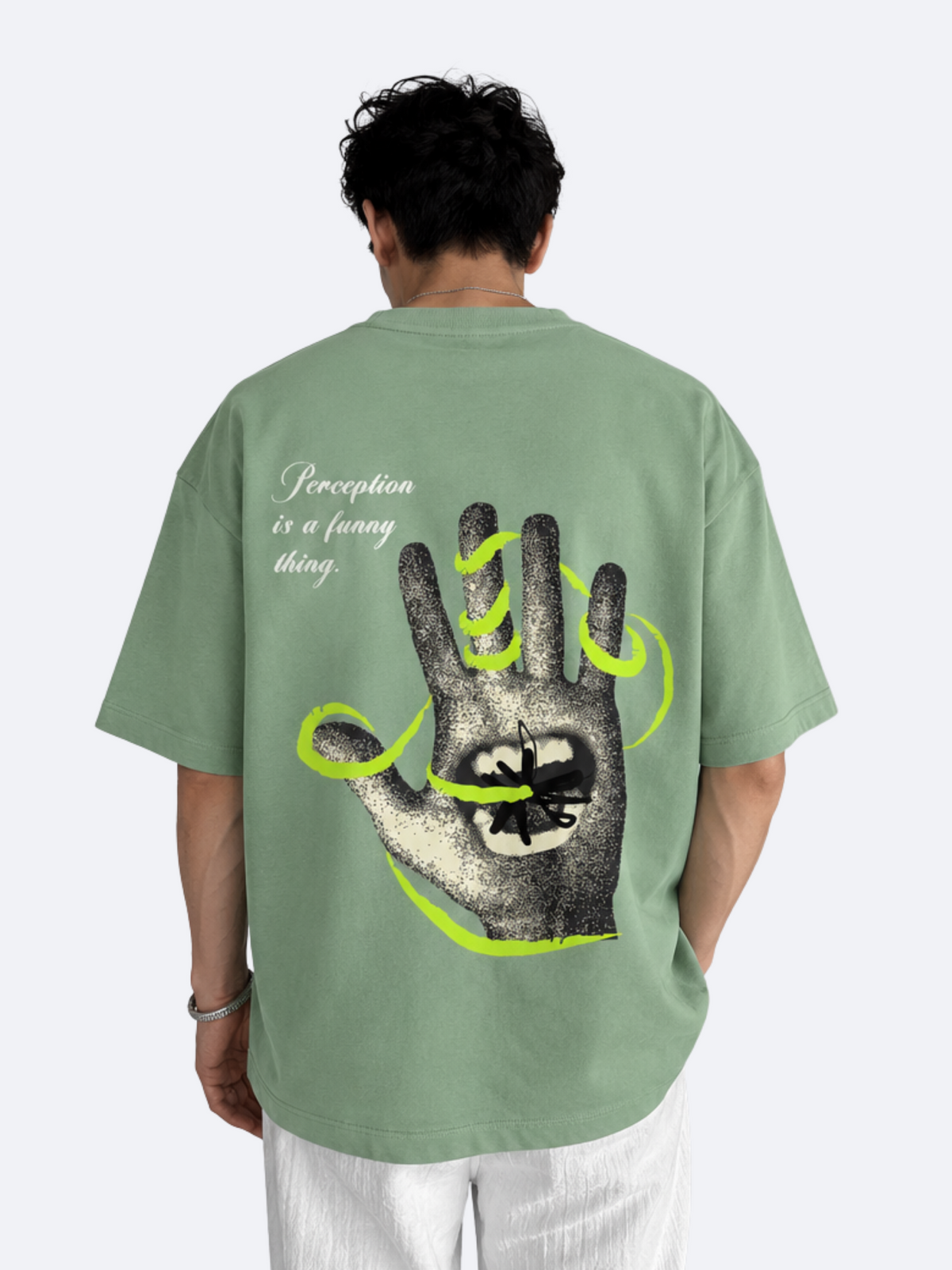 Perception is a Funny thing (Pastels) Oversized Tee