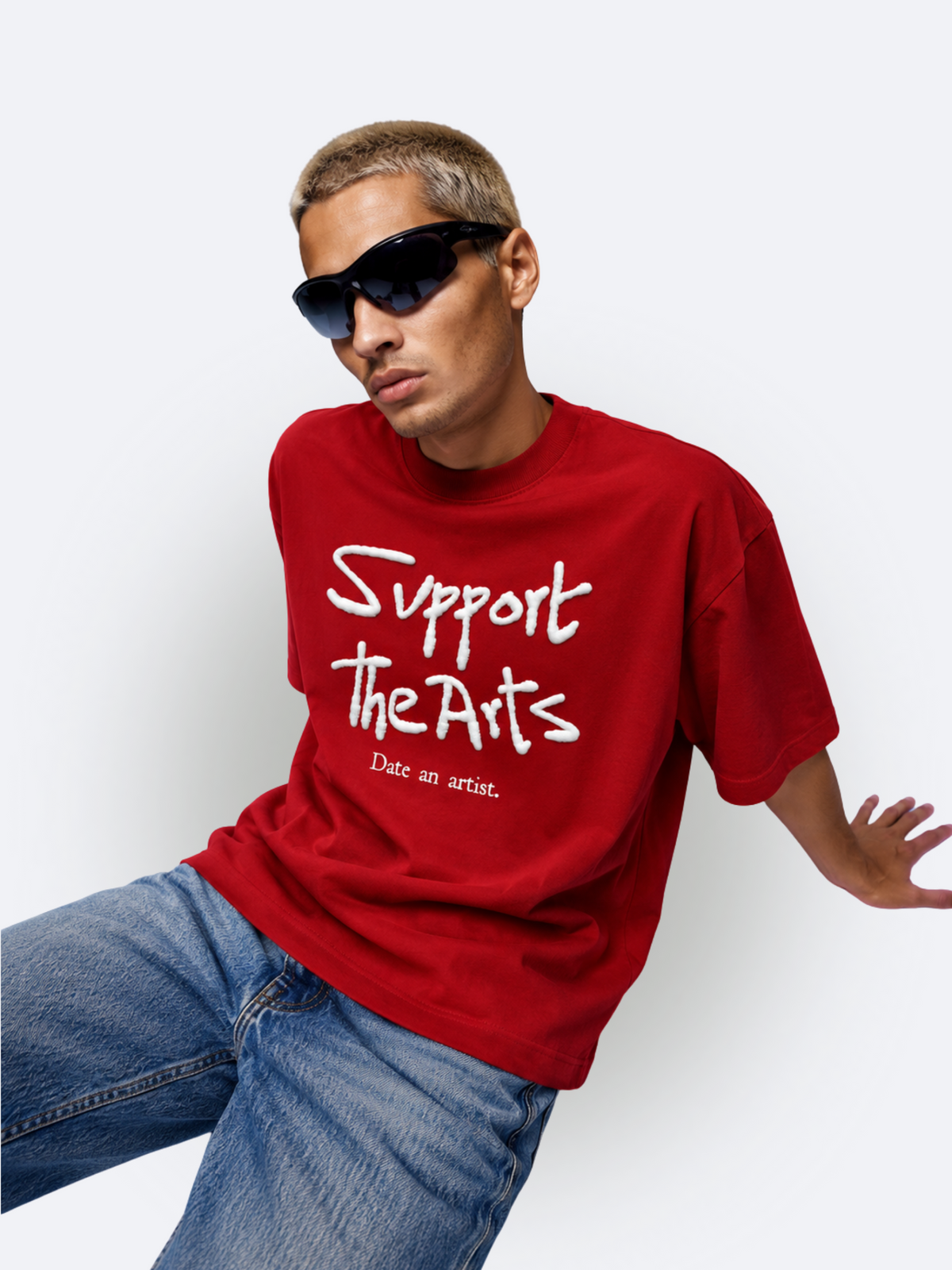 Support the Arts Terry Oversized Tee