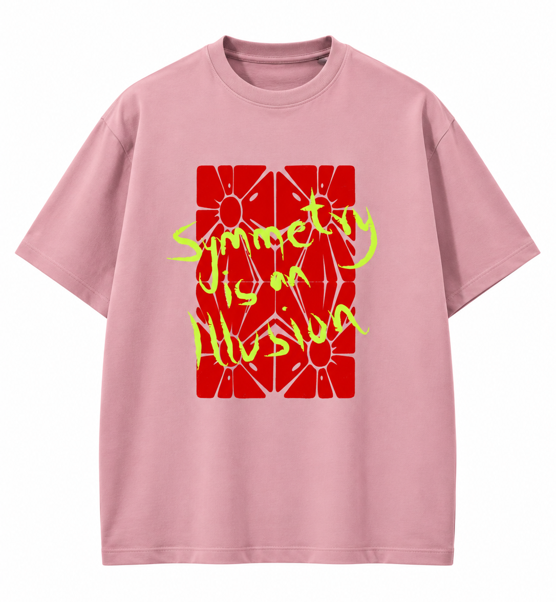 Symmetry is an illusion Oversized Tee