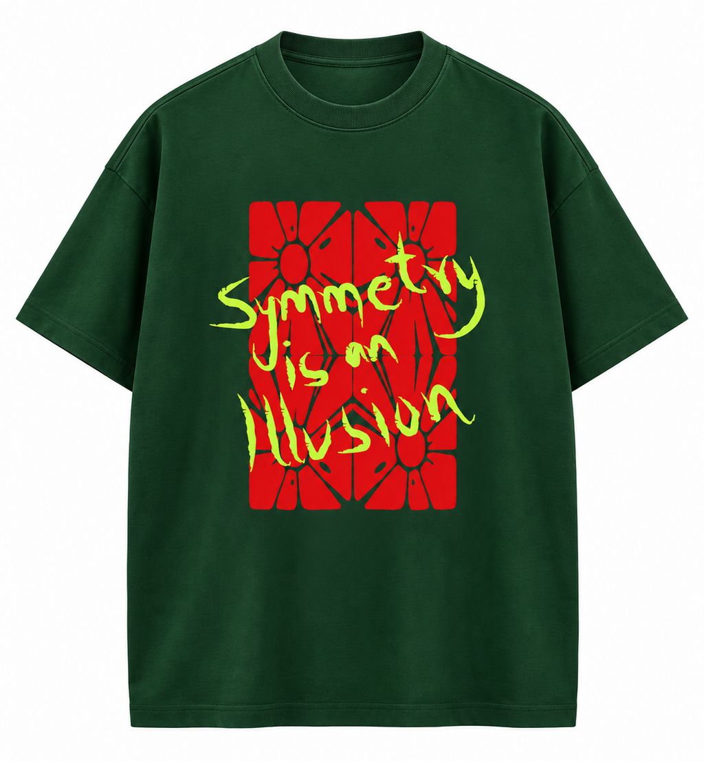 Symmetry is an illusion Oversized Tee