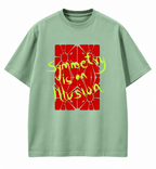 Symmetry is an illusion Oversized Tee