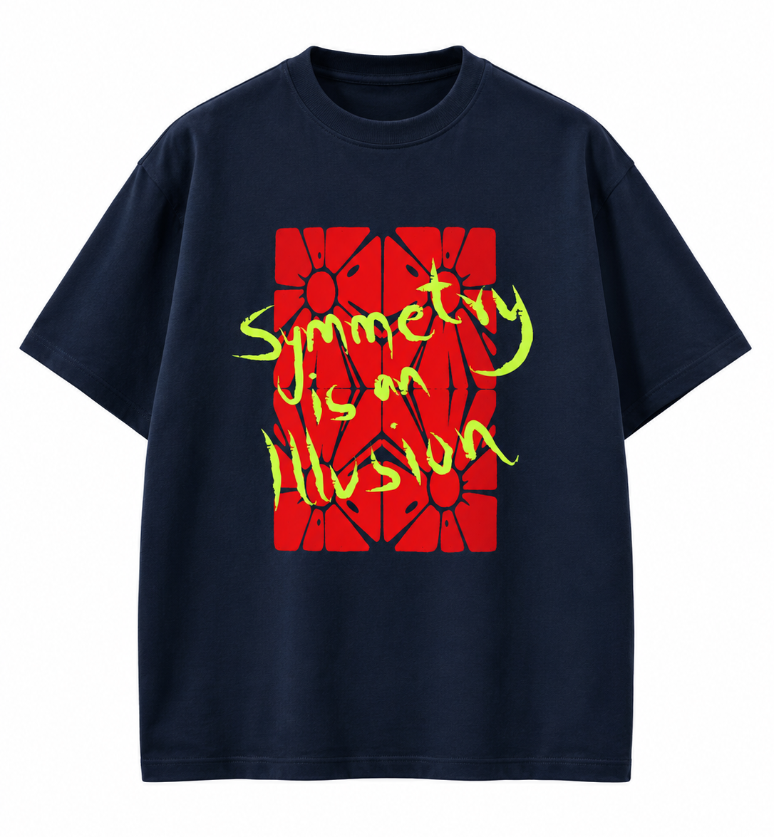 Symmetry is an illusion Oversized Tee