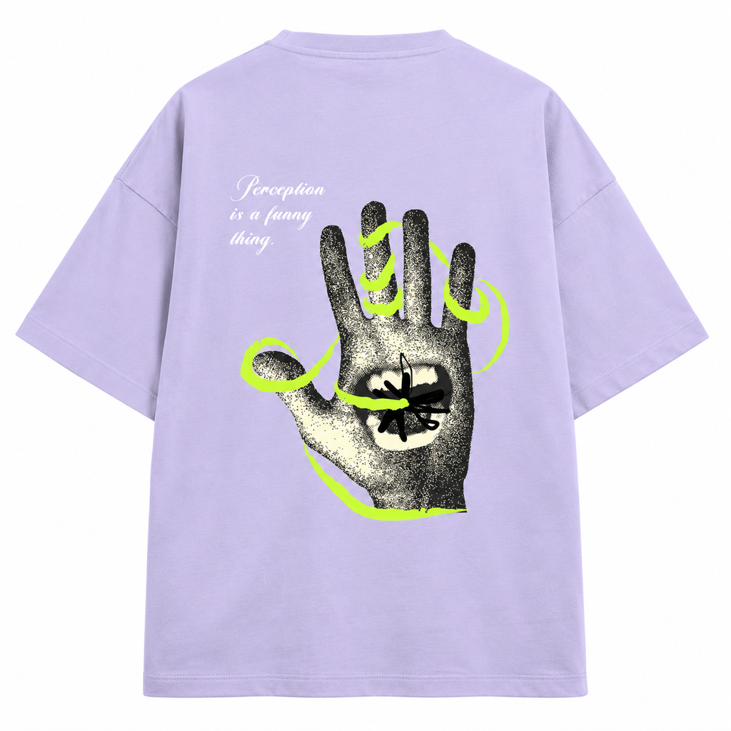 Perception is a Funny thing (Pastels) Oversized Tee