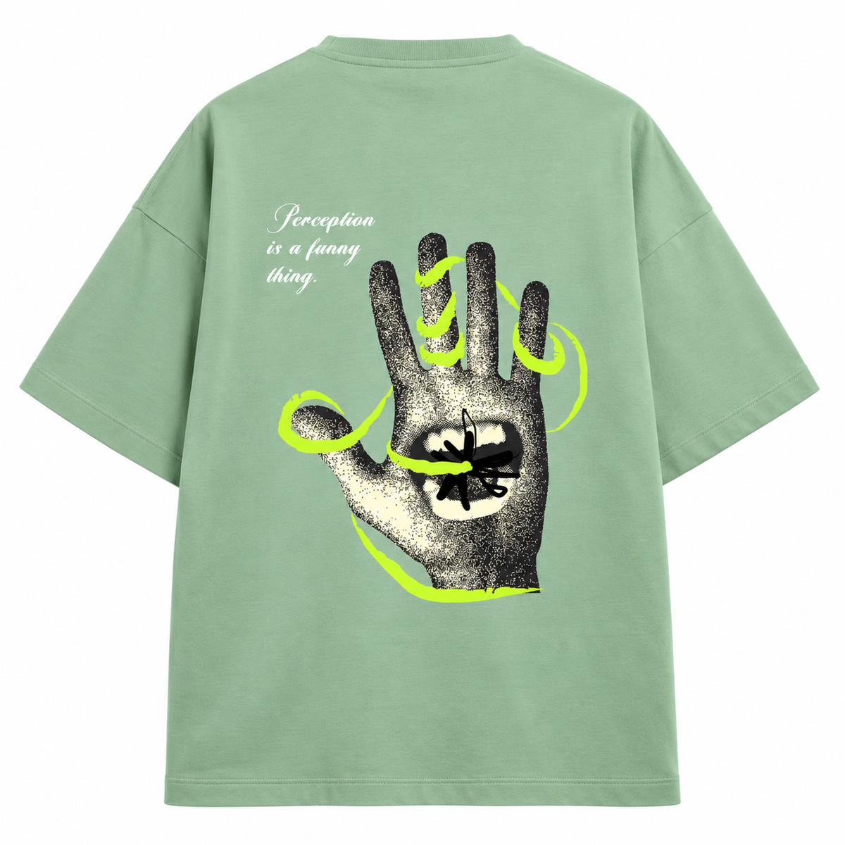 Perception is a Funny thing (Pastels) Oversized Tee