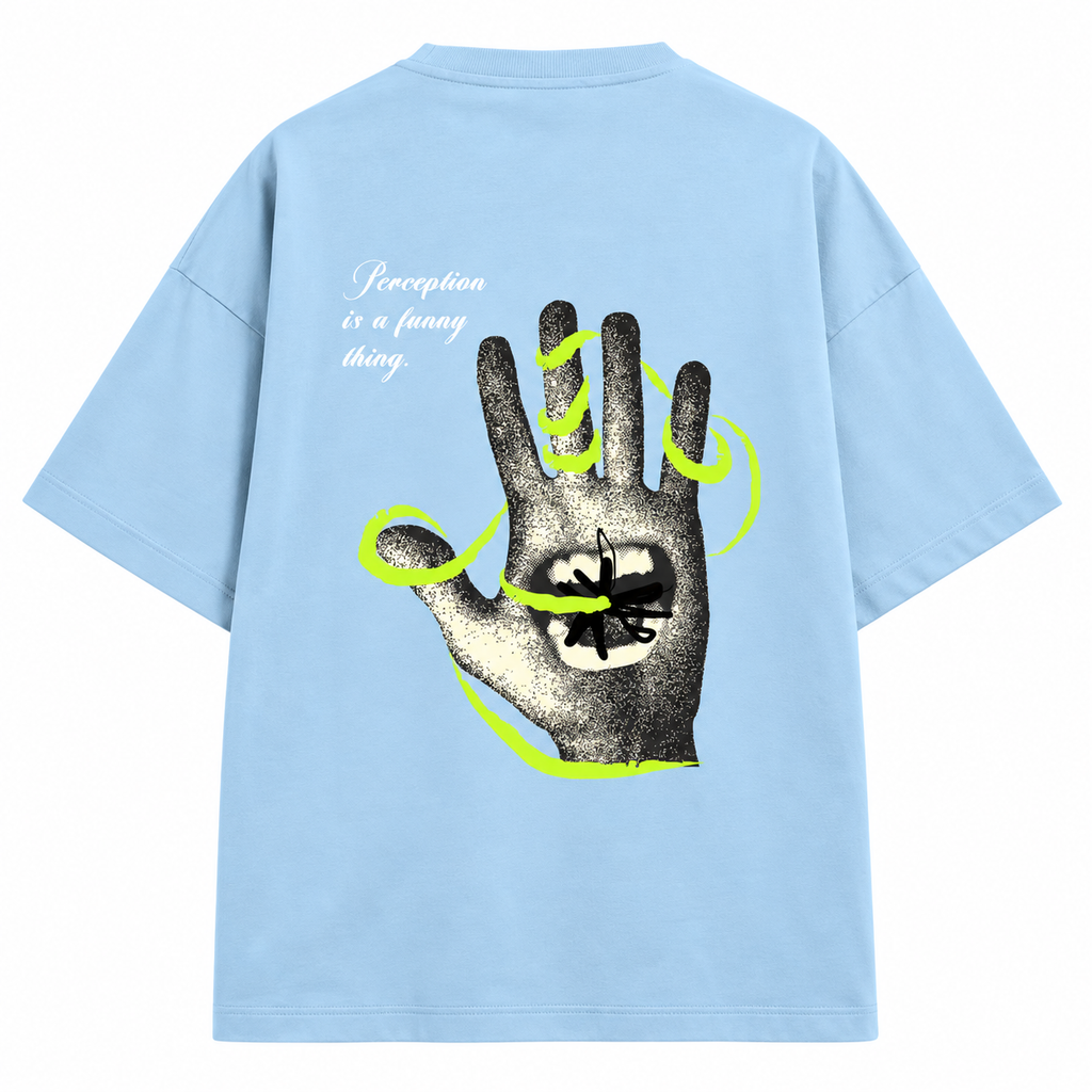 Perception is a Funny thing (Pastels) Oversized Tee